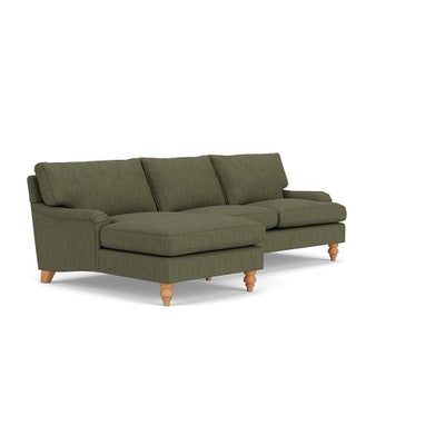 Chaise Large Left Hand - Fern - Luxury Italian Linen