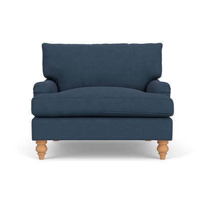 Love Seat - Indigo - House Linen Mix