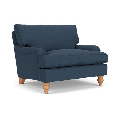 Love Seat - Indigo - House Linen Mix