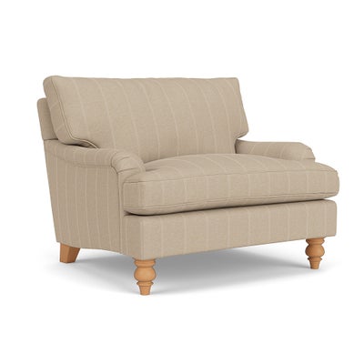 Love Seat - Natural - Compton Stripe