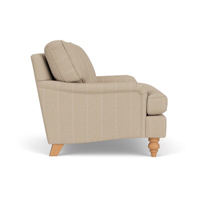 Love Seat - Natural - Compton Stripe