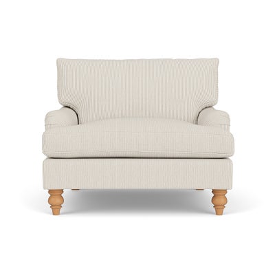Love Seat - Natural - Broadway Stripe