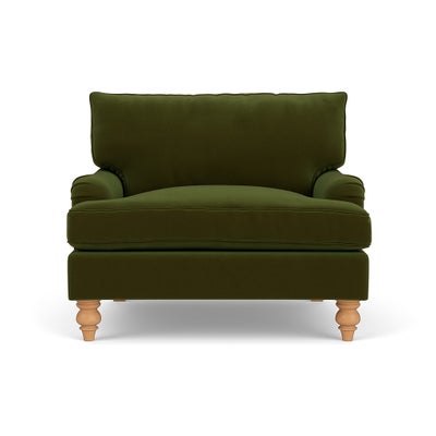 Love Seat - Forest Green - Matt Velvet