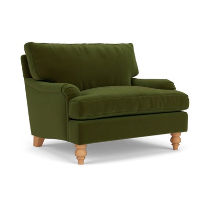 Love Seat - Forest Green - Matt Velvet