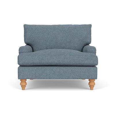 Love Seat - Mid Blue - Aquaclean Oxford