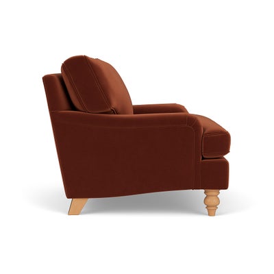 Love Seat - Brick - Matt Velvet