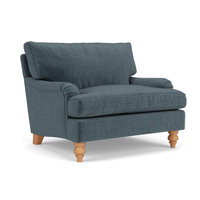 Love Seat - Teal - Eco Chenille