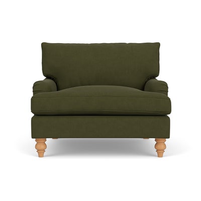 Love Seat - Forest Green - House Linen Mix