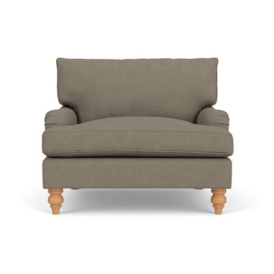 Love Seat - Mid Grey - House Linen Mix