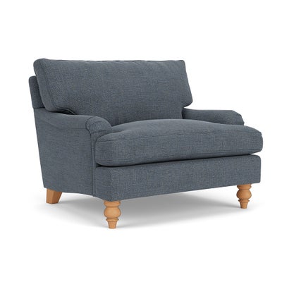 Love Seat - Indigo - Rustic Weave