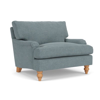 Love Seat - Teal marl - Rustic Weave