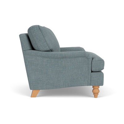 Love Seat - Teal marl - Rustic Weave