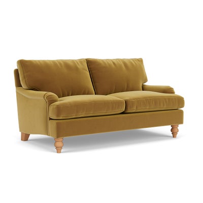 Large 2 Seater - Mustard - Matt Velvet