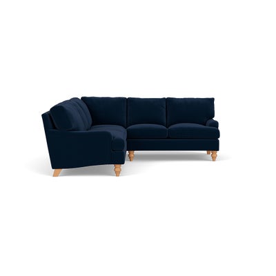 Corner Sofa - Deep Blue - Matt Velvet