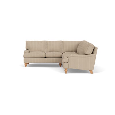 Corner Sofa - Natural - Compton Stripe