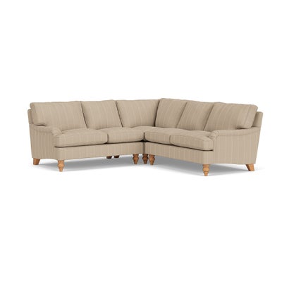 Corner Sofa - Natural - Compton Stripe