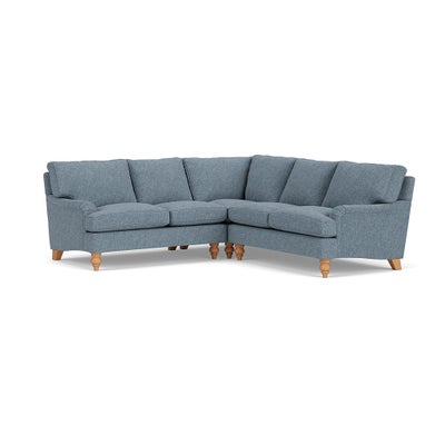 Corner Sofa - Mid Blue - Aquaclean Oxford