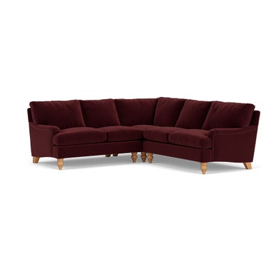 Corner Sofa - Dark Rosehip - Matt Velvet