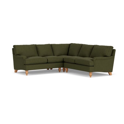 Corner Sofa - Forest Green - House Linen Mix