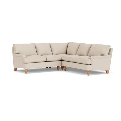 Corner Sofa - Lily White - House Linen Mix