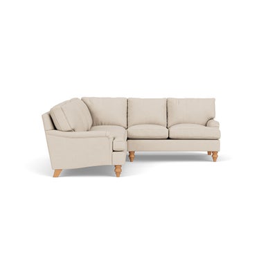 Corner Sofa - Lily White - House Linen Mix