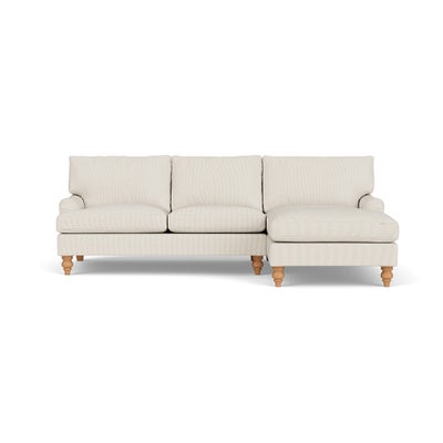 Chaise Large Right Hand - Natural - Broadway Stripe