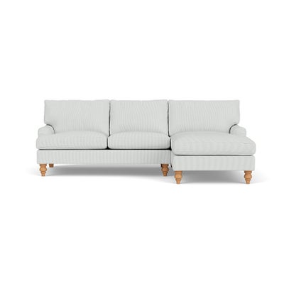Chaise Large Right Hand - Duck Egg - Broadway Stripe