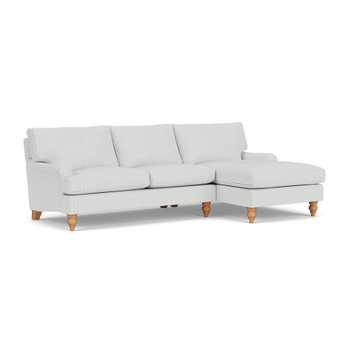Chaise Large Right Hand - Duck Egg - Broadway Stripe
