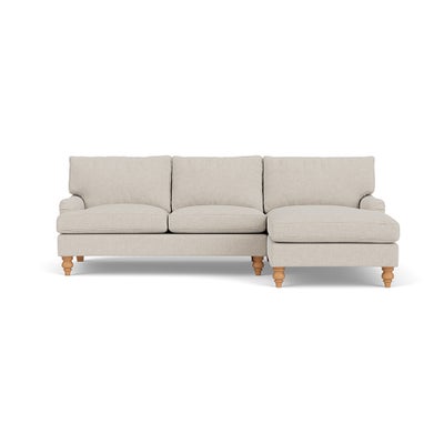 Chaise Large Right Hand - Natural - Aquaclean Oxford