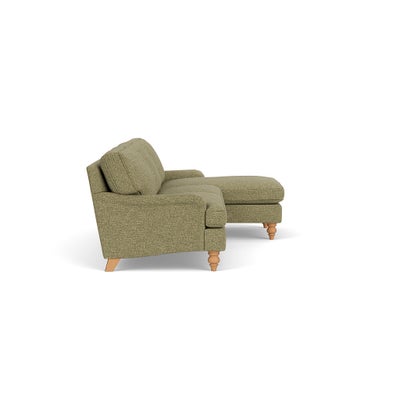 Chaise Large Right Hand - Sage - Aquaclean Oxford