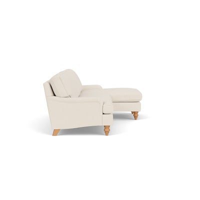 Chaise Large Right Hand - Cream - House Weave