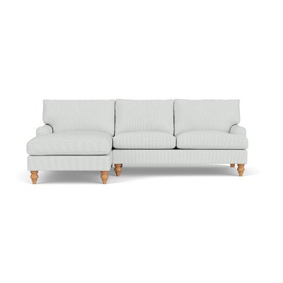 Chaise Large Left Hand - Duck Egg - Broadway Stripe
