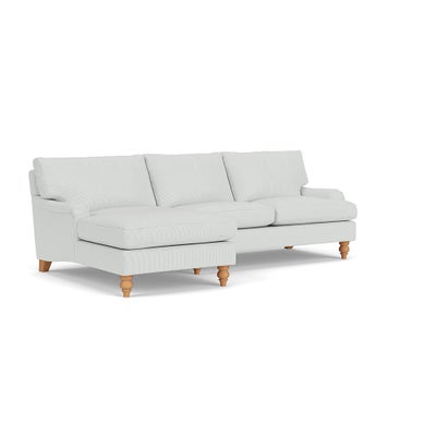 Chaise Large Left Hand - Duck Egg - Broadway Stripe