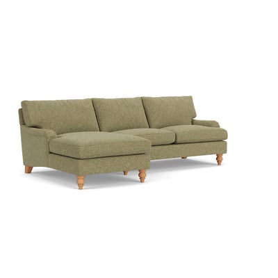 Chaise Large Left Hand - Sage - Aquaclean Oxford