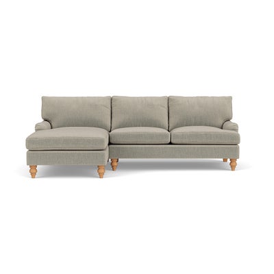 Chaise Large Left Hand - Natural - Eco Chenille