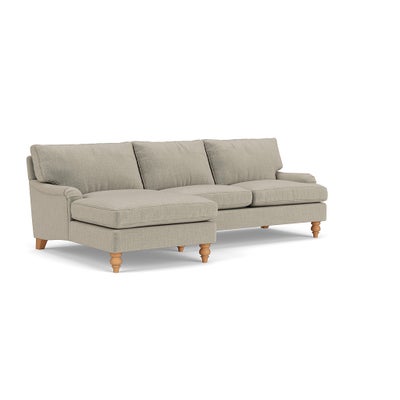 Chaise Large Left Hand - Natural - Eco Chenille