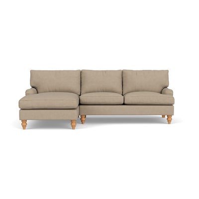 Chaise Large Left Hand - Natural - House Linen Mix