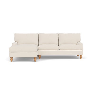 Chaise Large Left Hand - Cream - House Weave