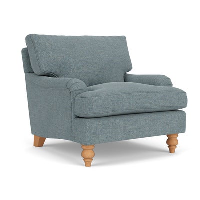 Armchair - Teal marl - Rustic Weave