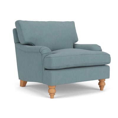 Armchair - Sky blue - House Linen Mix