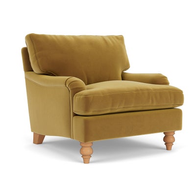 Armchair - Mustard - Matt Velvet