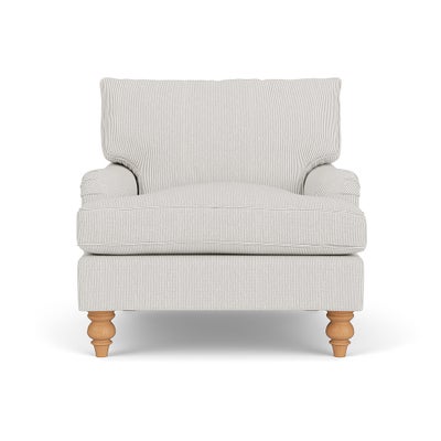 Armchair - Grey - Broadway Stripe