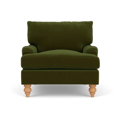 Armchair - Forest Green - Matt Velvet