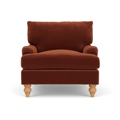 Armchair - Brick - Matt Velvet