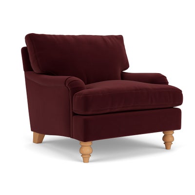 Armchair - Dark Rosehip - Matt Velvet