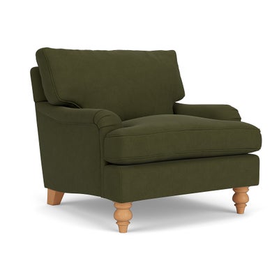 Armchair - Forest Green - House Linen Mix
