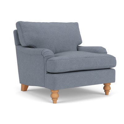 Armchair - Navy - Eco Herringbone
