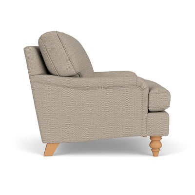 Armchair - Natural - Herringbone Weave