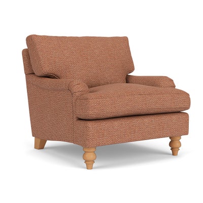 Armchair - Brick - Herringbone Weave