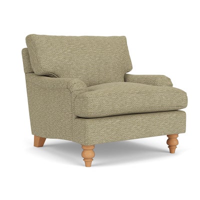 Armchair - Apple - Herringbone Weave